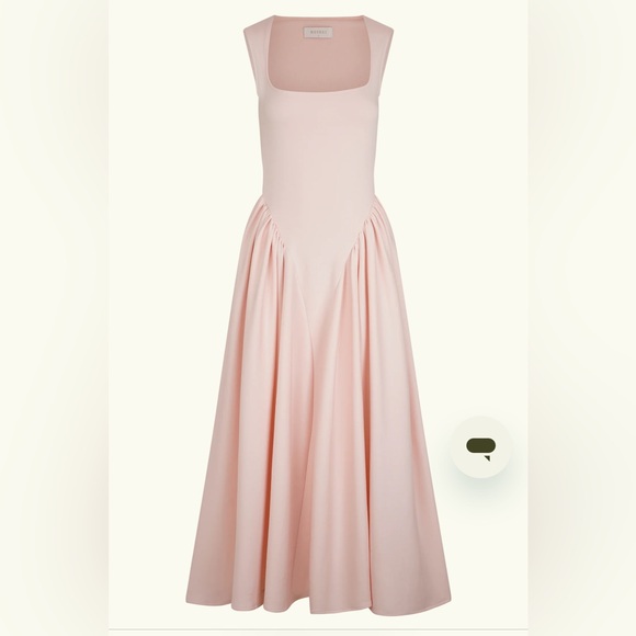 Meshki Scuba Jersey Midi Dress - Ballet Pink - Picture 2 of 8